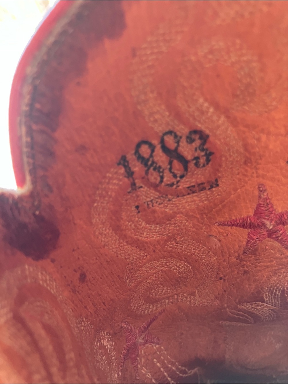 Red Lucchese 1883 Stingray Cowboy boots 9 B - Picture 11 of 16